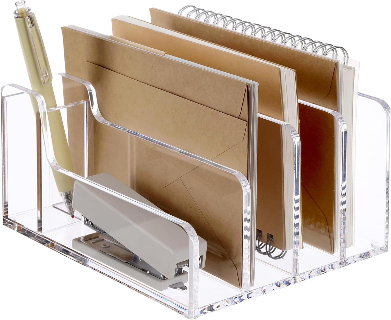 Transparent Acrylic File and Stationery Organizer
